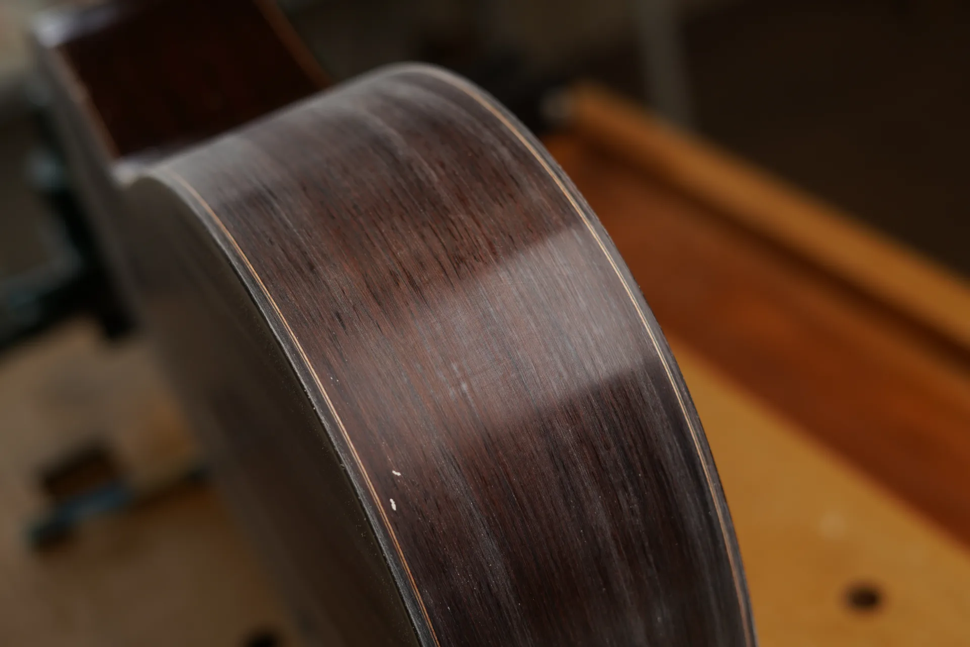 Shiny spots on the surface indicating areas not yet properly levelled