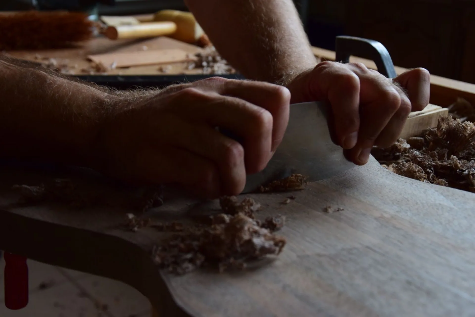 Scraping the solera cavity