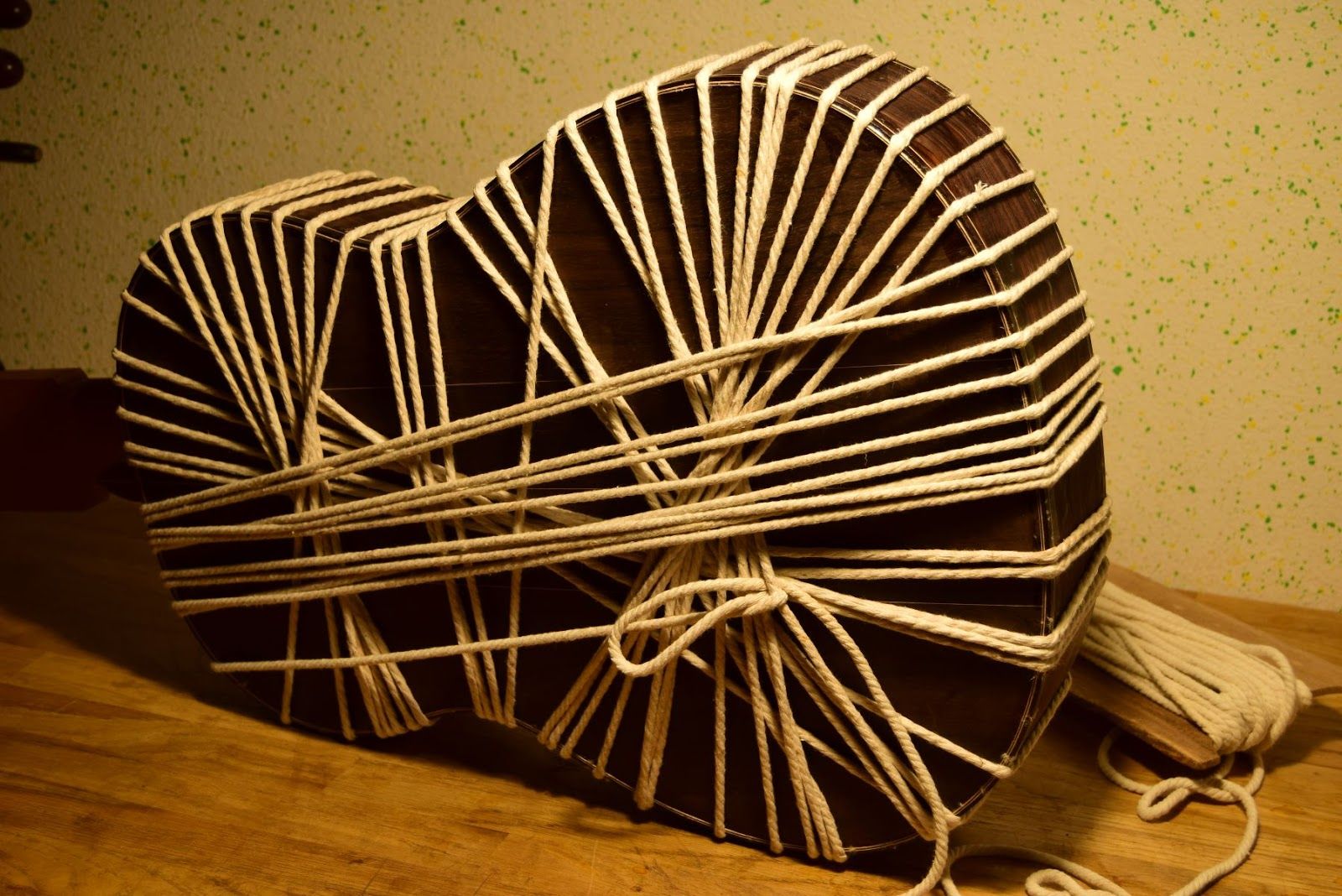 Purfling and binding installed — single groove, full thickness inlay