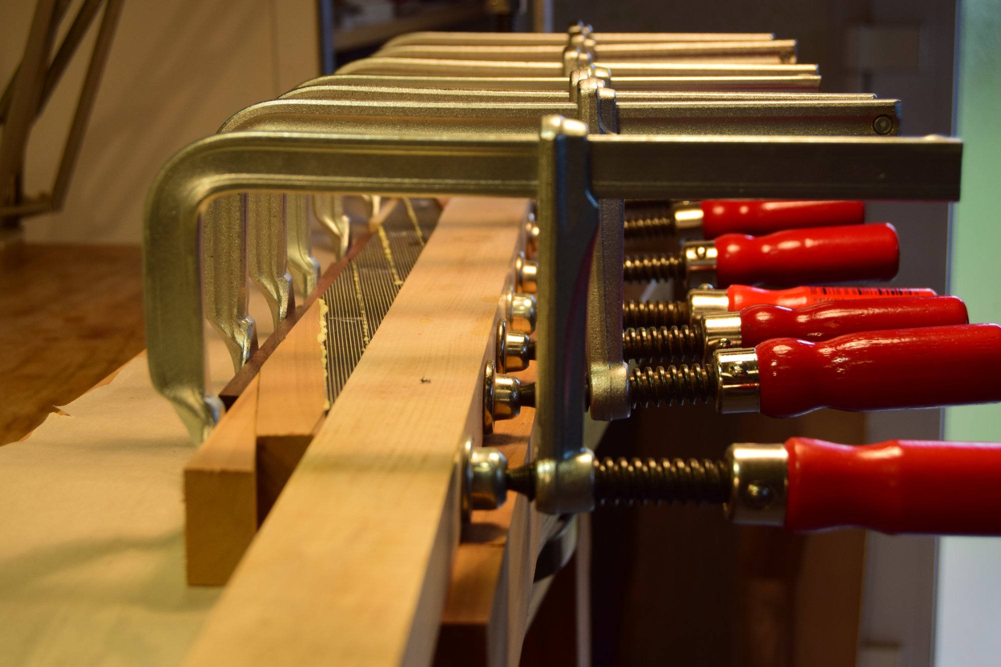 Black veneer applied to faces