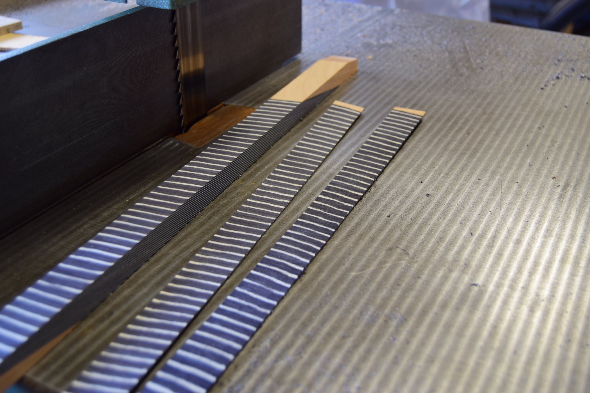 Assembled herringbone motif