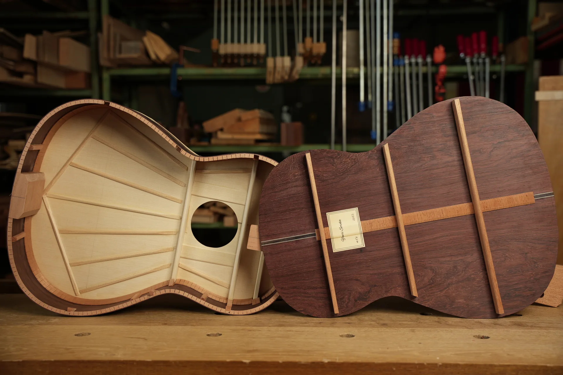 Back ready to be glued after all adjustments